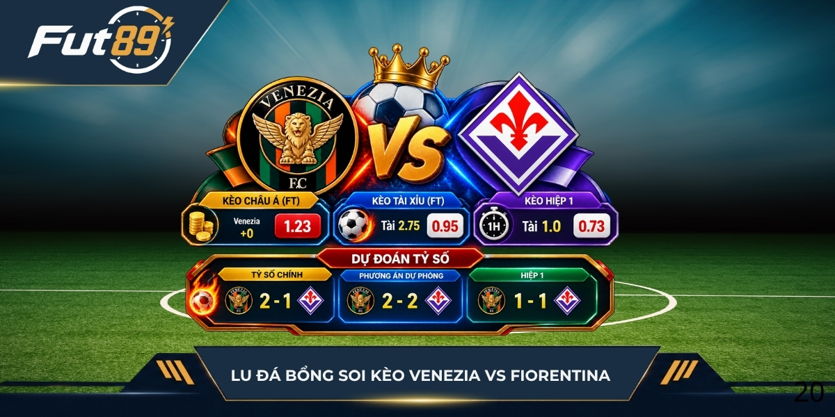 Lu Đá Bổng soi kèo trận Venezia vs Fiorentina
