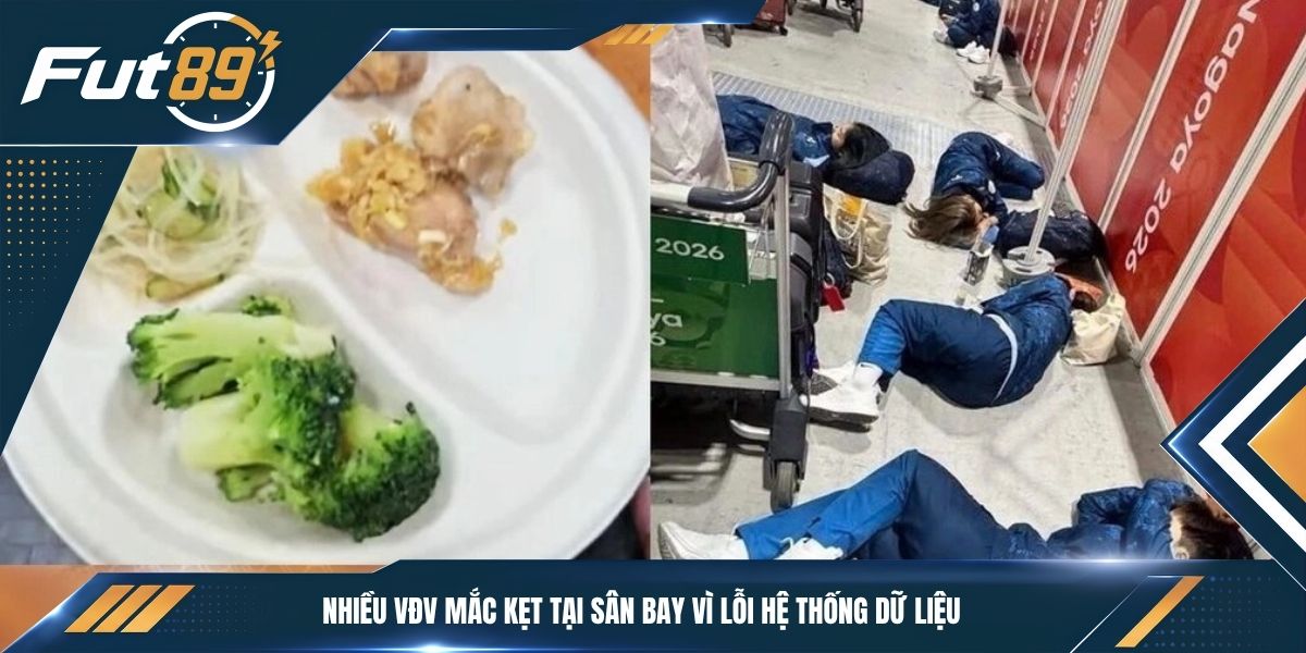 Nhiều VĐV mắc kẹt tại sân bay vì lỗi hệ thống dữ liệu