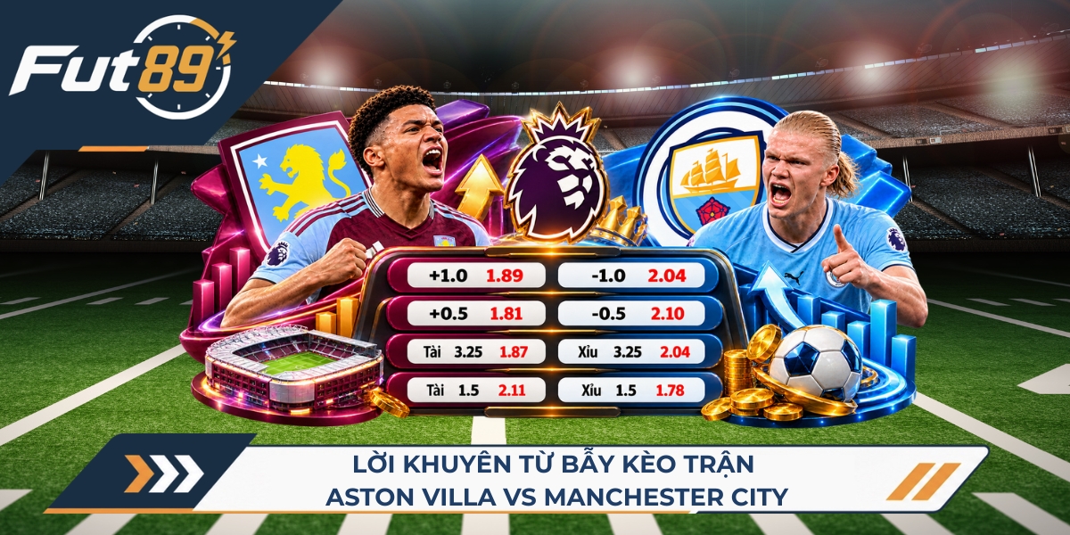 Lời khuyên của Lu Đá Bổng từ bẫy kèo trận Aston Villa vs Manchester City