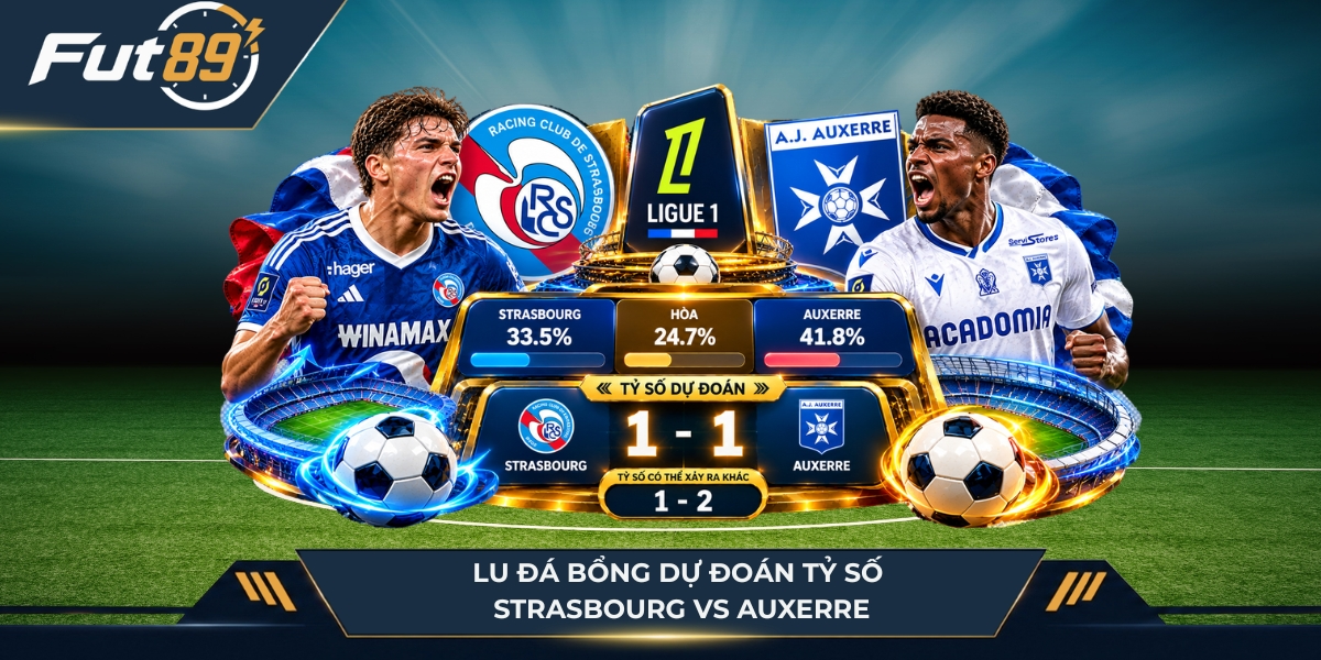Lu Đá Bổng dự đoán tỷ số của Strasbourg vs Auxerre