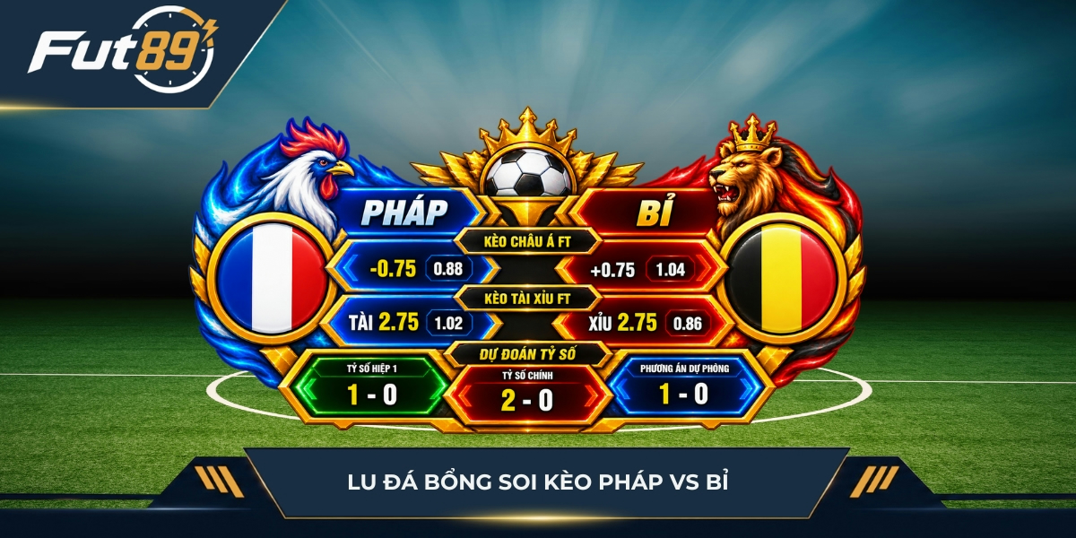 Lu Đá Bổng soi kèo Pháp vs Bỉ