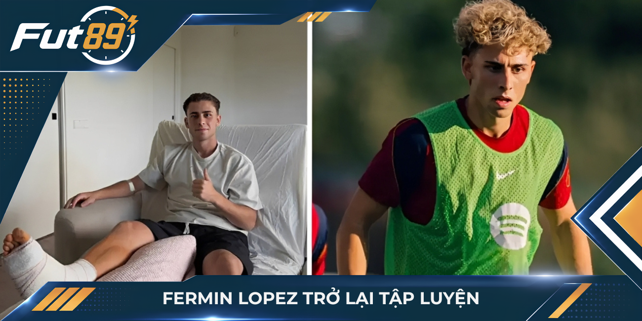 Fermin Lopez trở lại tập luyện