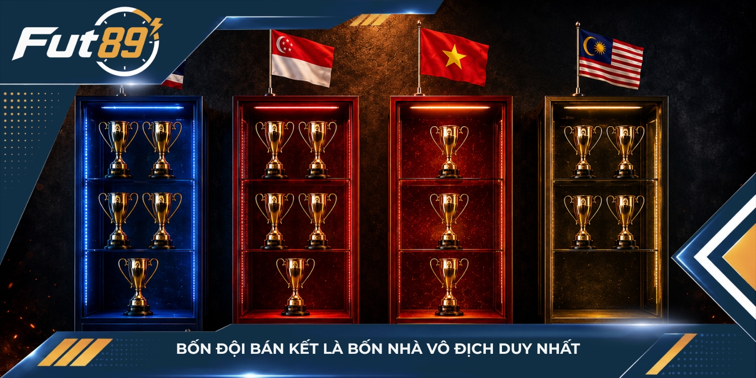 Bốn đội bán kết là bốn nhà vô địch duy nhất