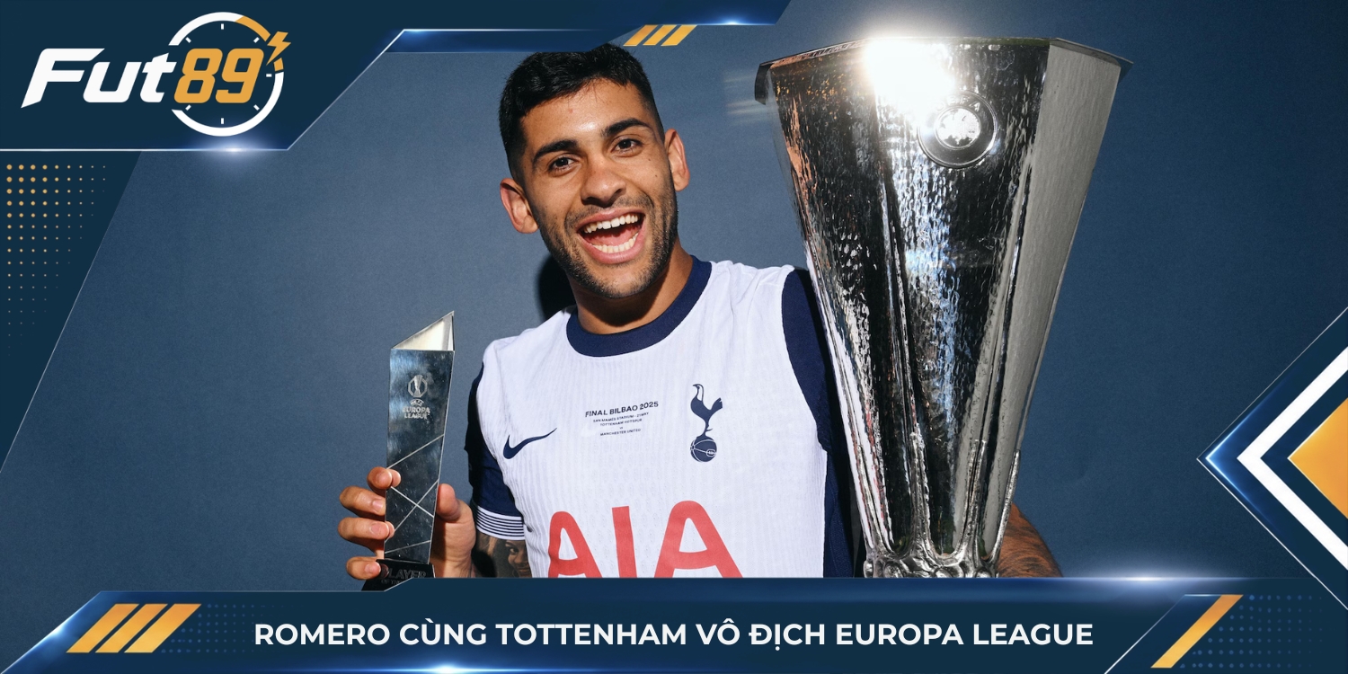 Romero cùng Tottenham vô địch Europa League