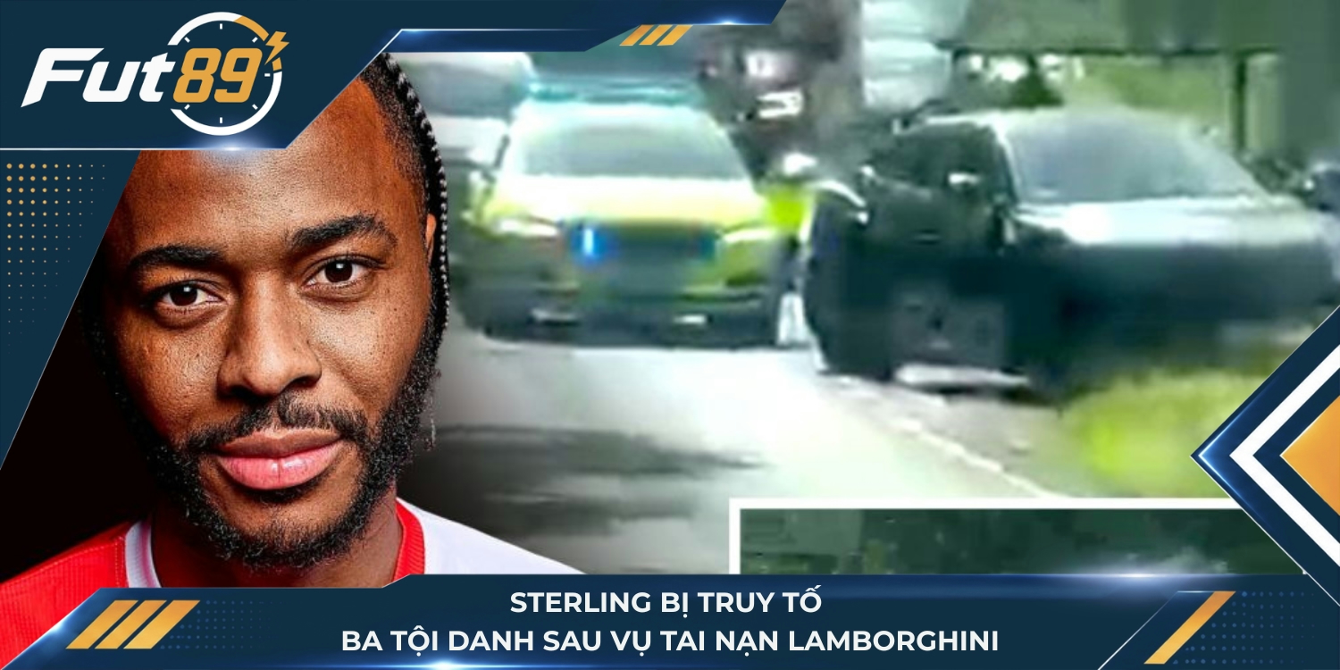 Sterling bị truy tố ba tội danh sau vụ tai nạn Lamborghini