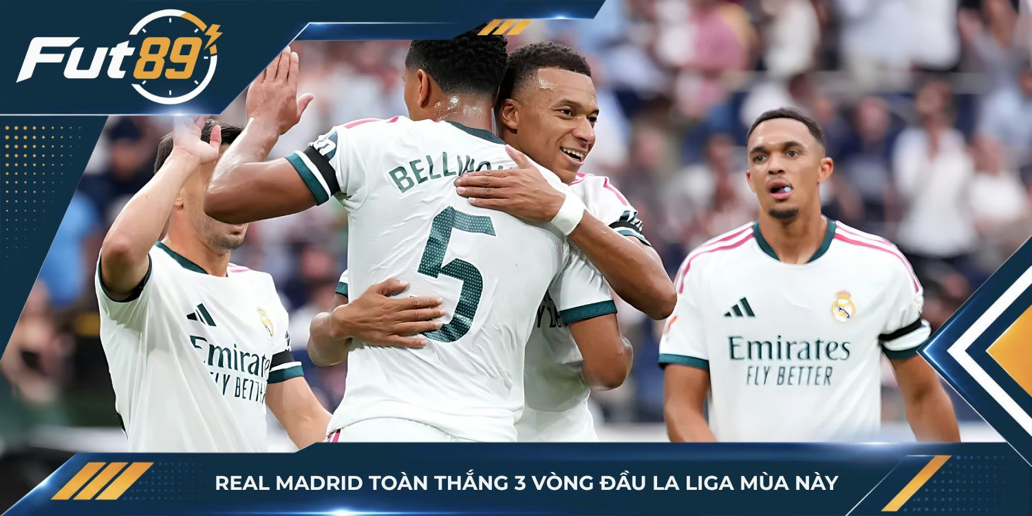 Real Madrid toàn thắng 3 vòng đầu La Liga mùa này