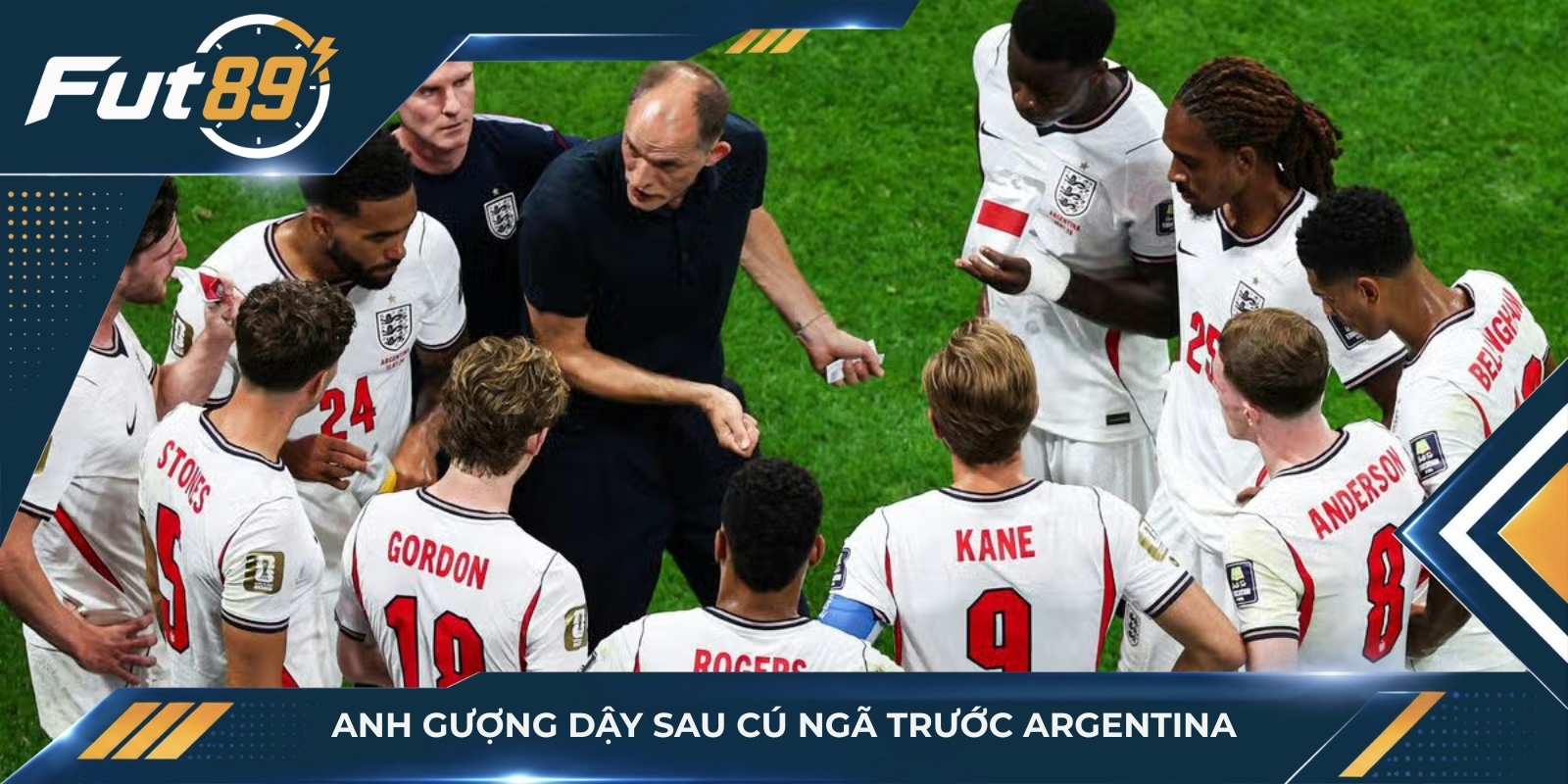 Anh gượng dậy sau cú ngã trước Argentina