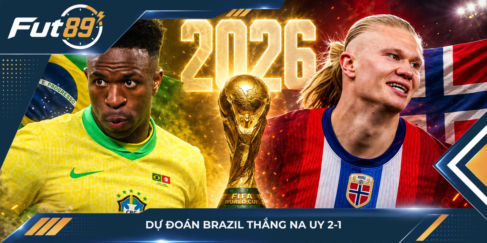Dự đoán Brazil thắng Na Uy 2-1