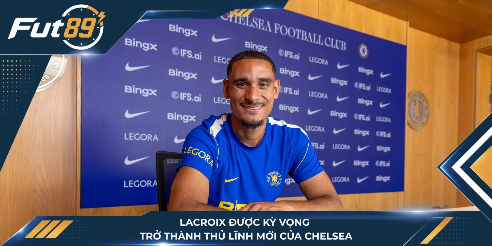 Lacroix được kỳ vọng trở thành thủ lĩnh mới của Chelsea