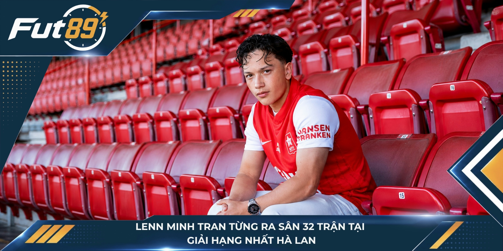 Lenn Minh Tran từng ra sân 32 trận tại giải hạng Nhất Hà Lan