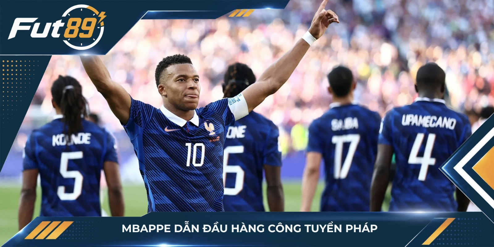 Mbappe dẫn đầu hàng công tuyển Pháp
