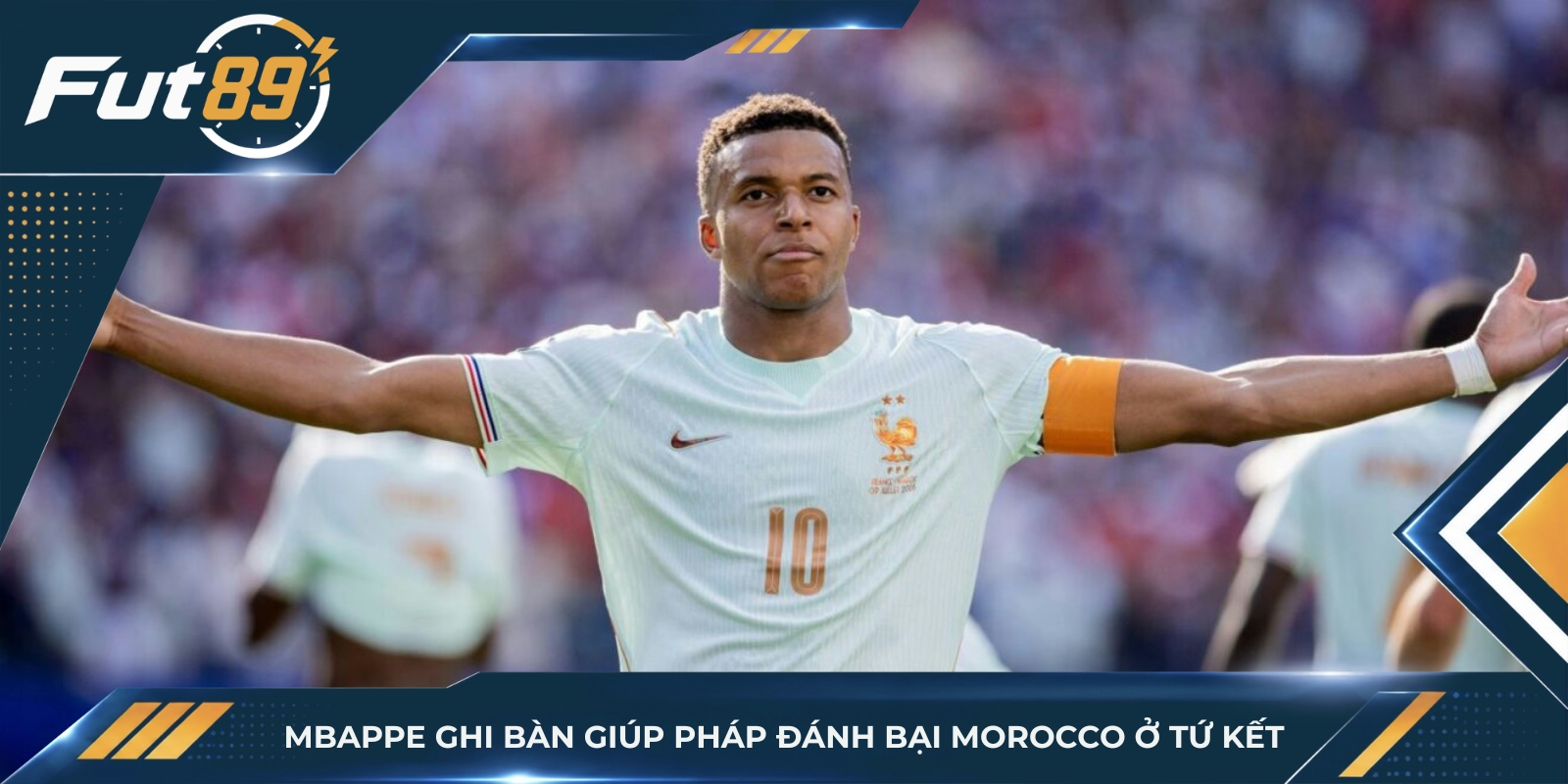 Mbappe ghi bàn giúp Pháp đánh bại Morocco ở tứ kết