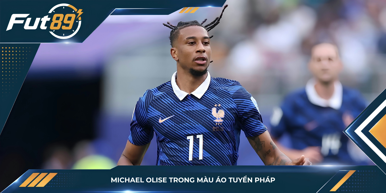 Michael Olise trong màu áo tuyển Pháp