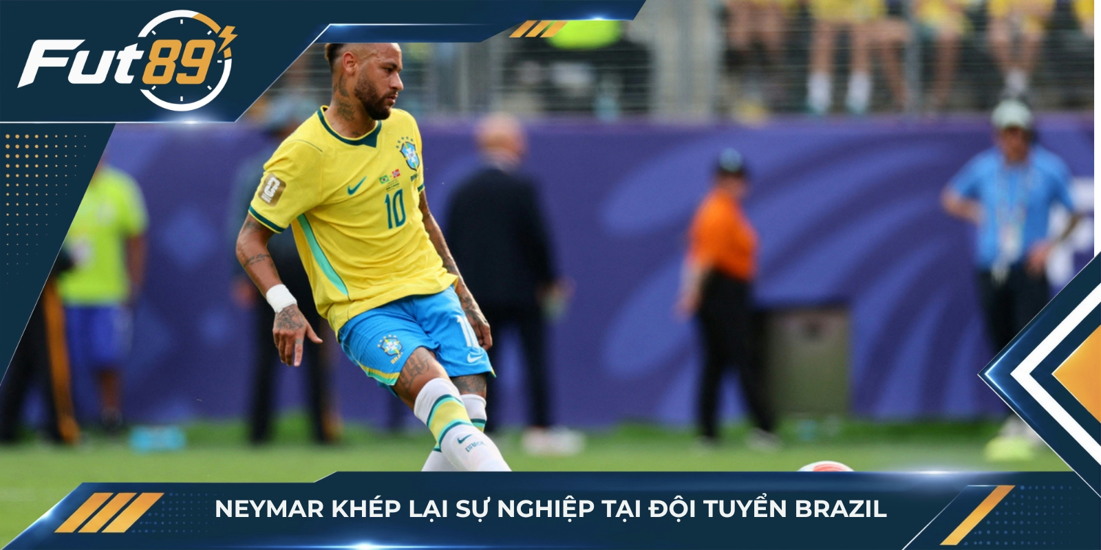 Neymar khép lại sự nghiệp tại đội tuyển Brazil