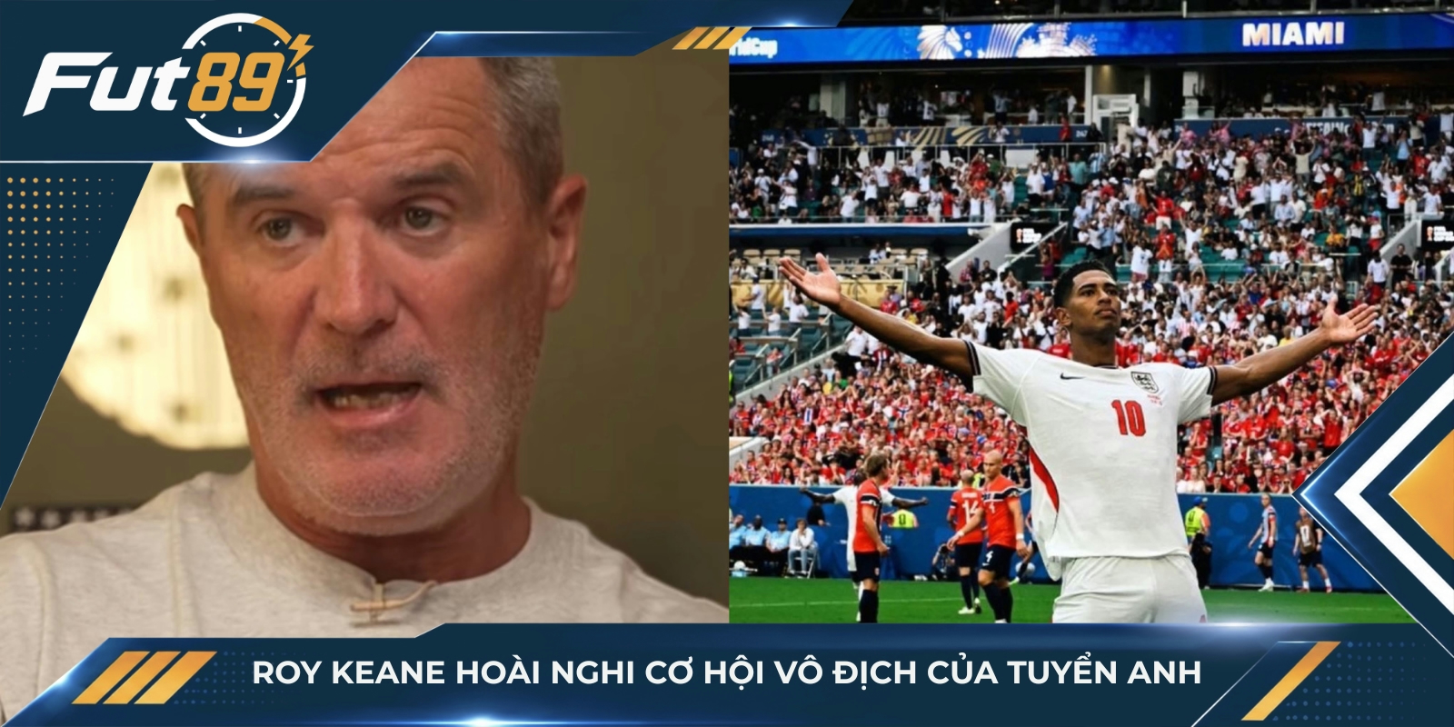 Roy Keane hoài nghi cơ hội vô địch của tuyển Anh