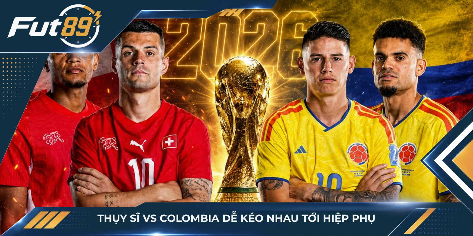 Thụy Sĩ và Colombia dễ kéo nhau tới hiệp phụ