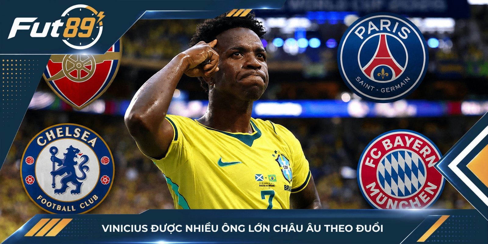 Vinicius được nhiều ông lớn châu Âu theo đuổi