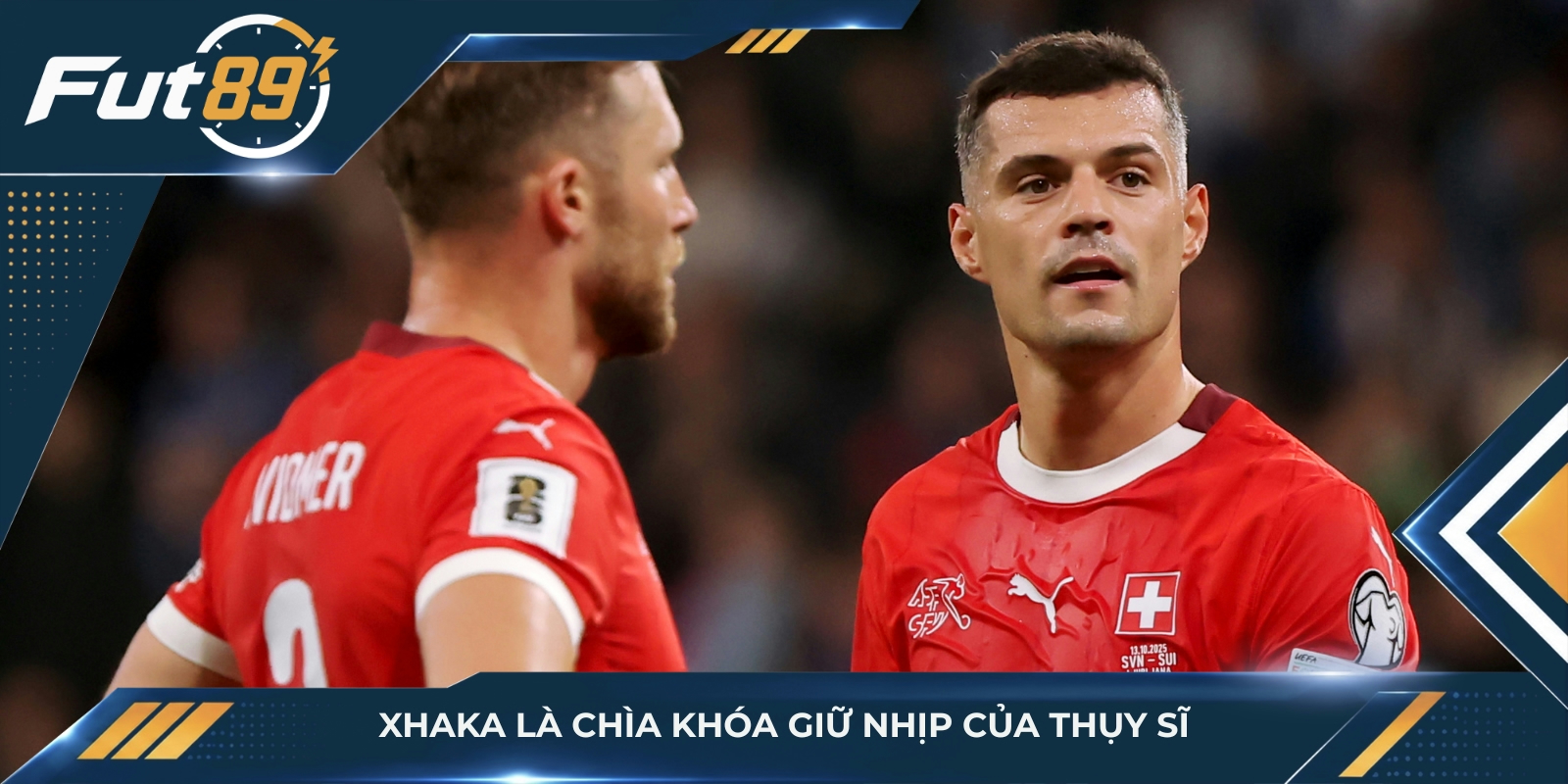 Xhaka là chìa khóa giữ nhịp của Thụy Sĩ