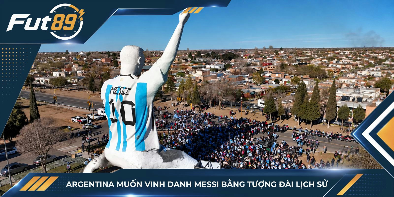Argentina muốn vinh danh Messi bằng tượng đài lịch sử