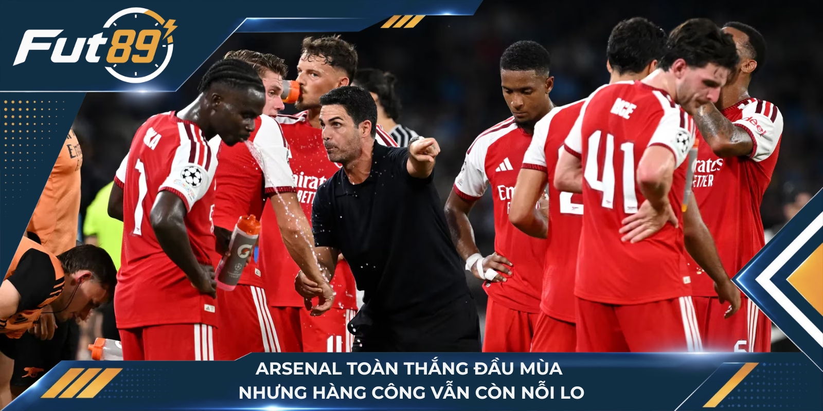 Arsenal toàn thắng đầu mùa nhưng hàng công vẫn còn nỗi lo