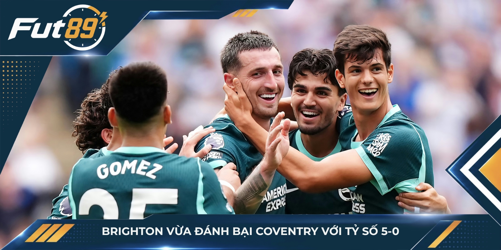 Brighton vừa đánh bại Coventry với tỷ số 5-0