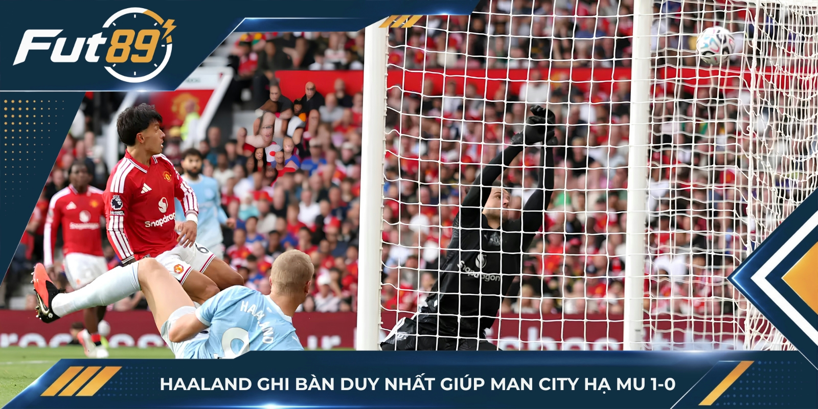 Haaland ghi bàn duy nhất giúp Man City hạ MU 1-0