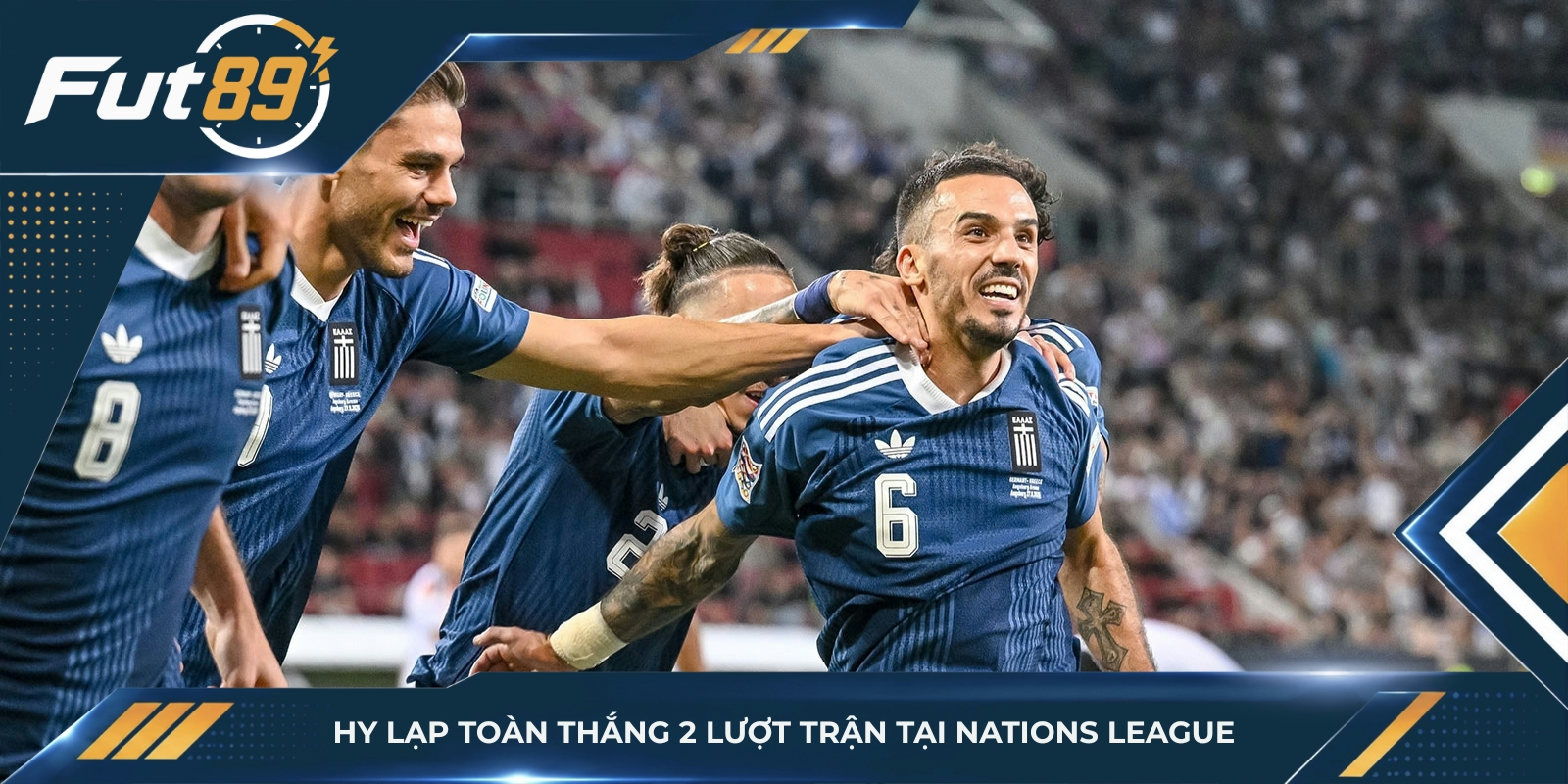 Hy Lạp toàn thắng 2 lượt trận tại Nations League