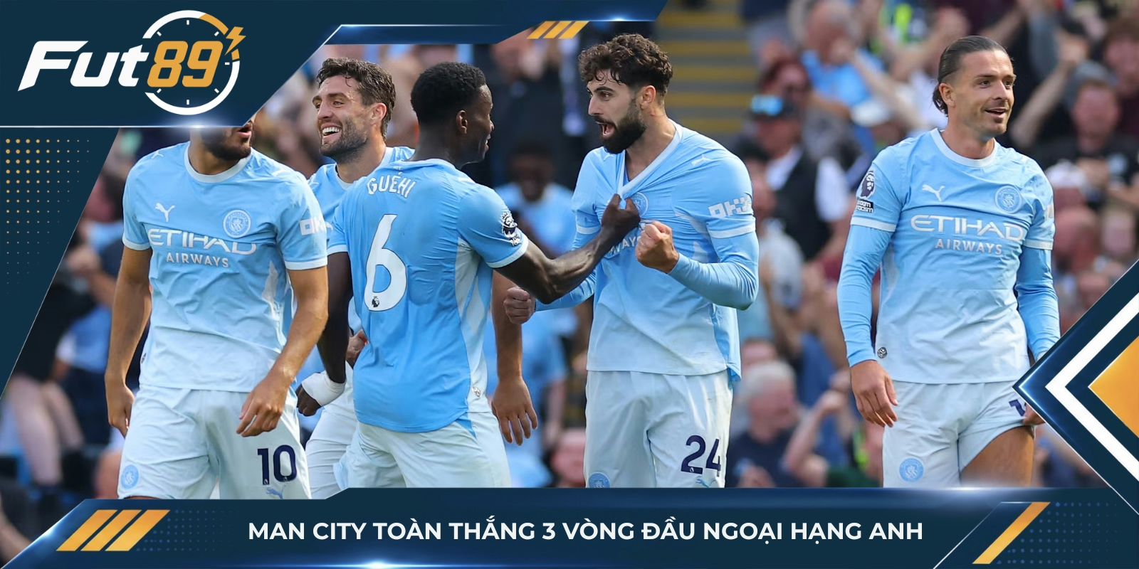 Man City toàn thắng 3 vòng đầu Ngoại hạng Anh