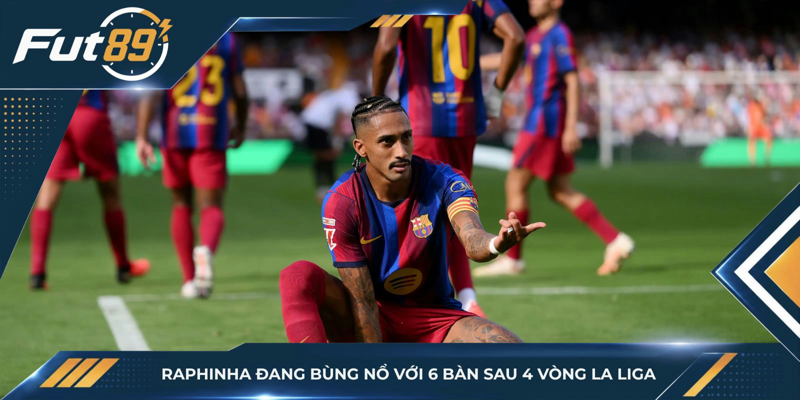 Raphinha đang bùng nổ với 6 bàn sau 4 vòng La Liga