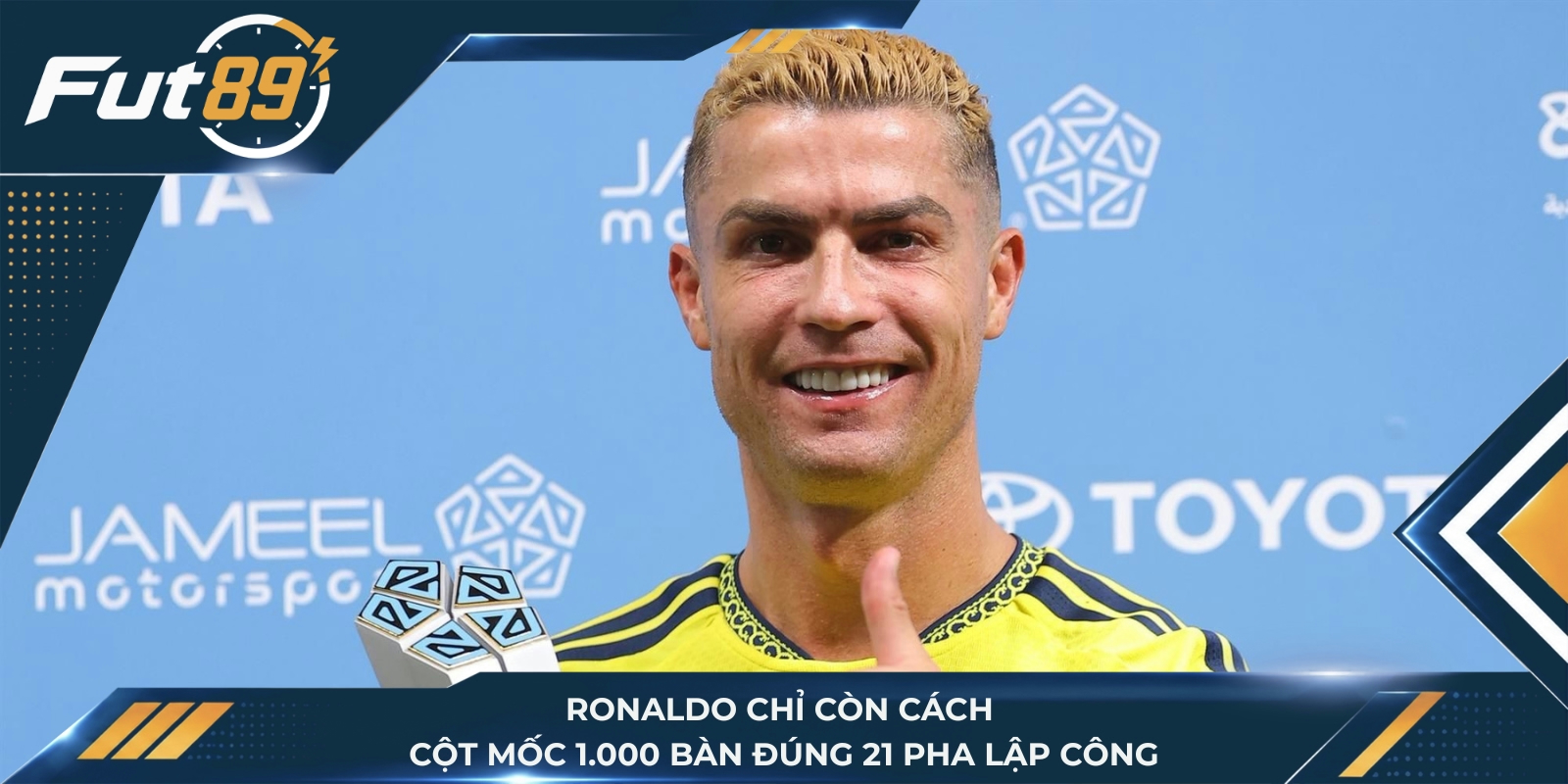 Ronaldo chỉ còn cách cột mốc 1.000 bàn đúng 21 pha lập công