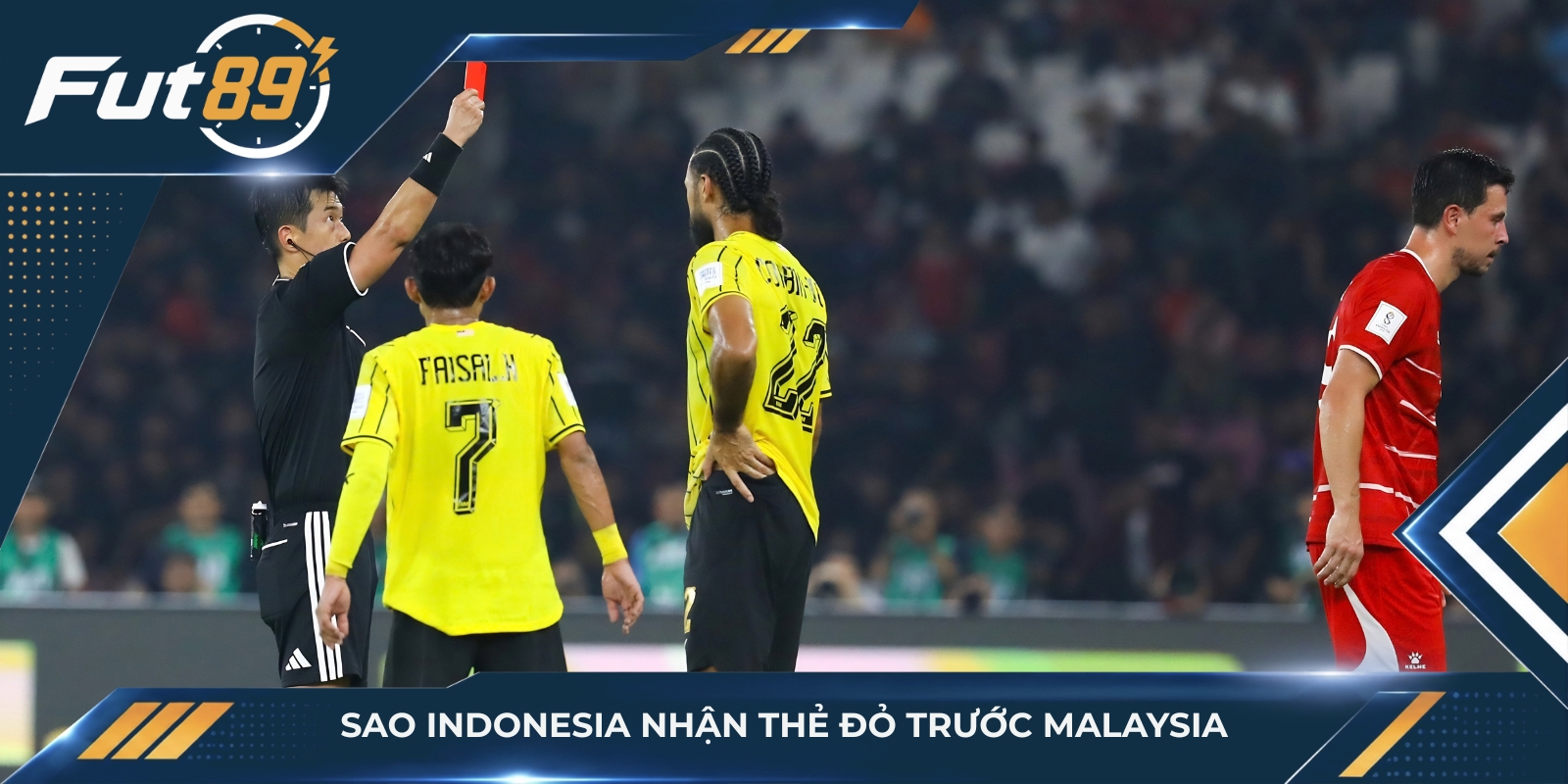 Sao Indonesia nhận thẻ đỏ trước Malaysia