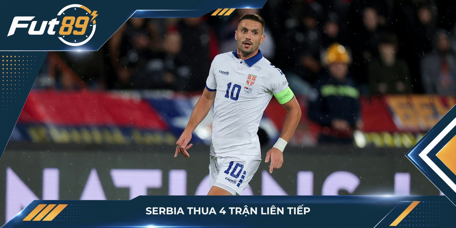 Serbia thua 4 trận liên tiếp