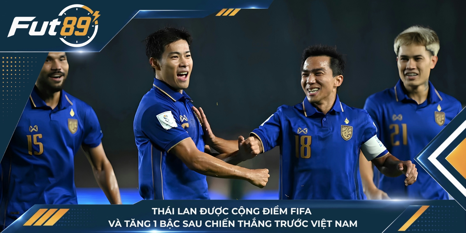 Thái Lan được cộng điểm FIFA và tăng 1 bậc sau chiến thắng trước Việt Nam