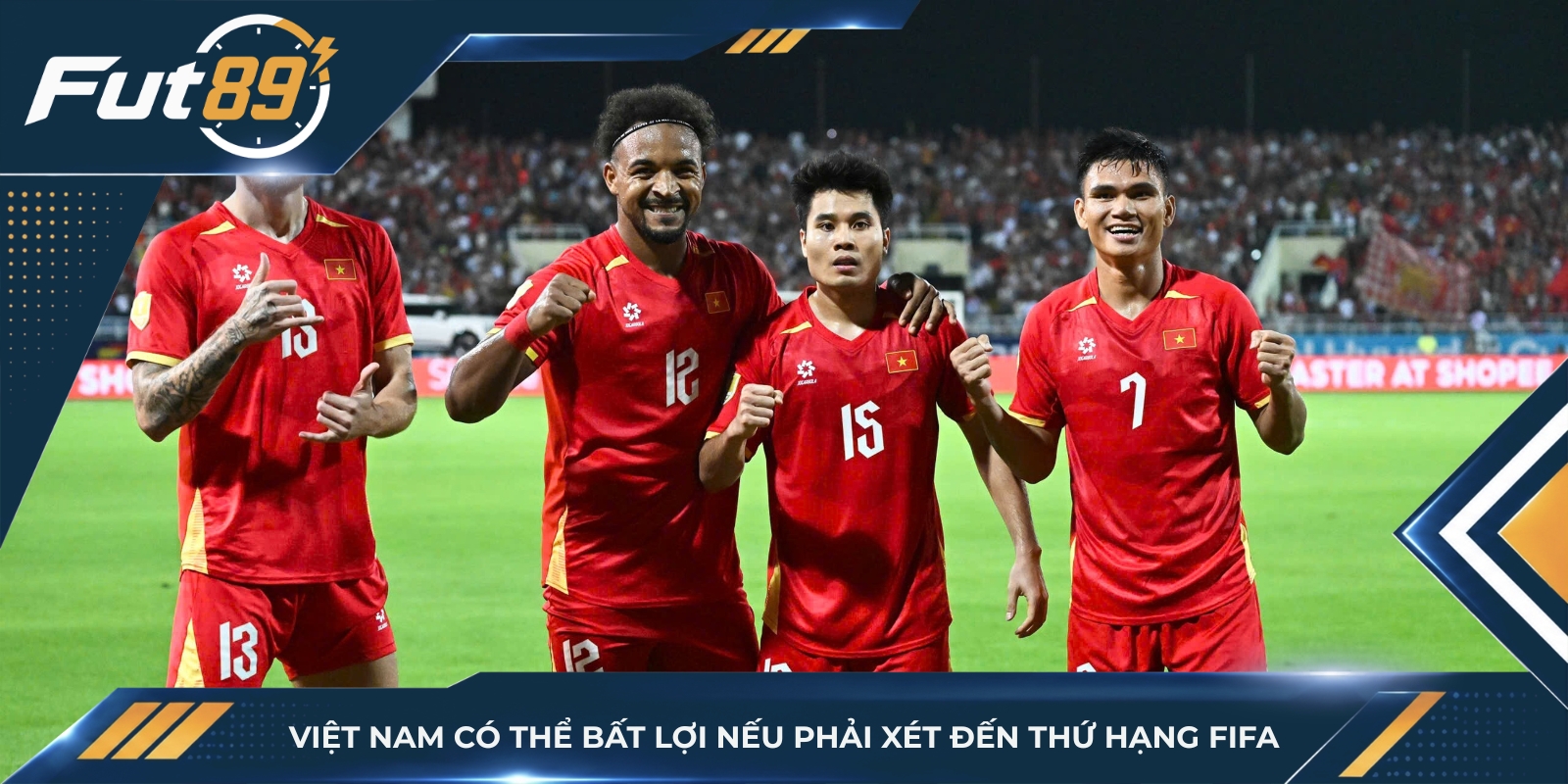 Việt Nam có thể bất lợi nếu phải xét đến thứ hạng FIFA