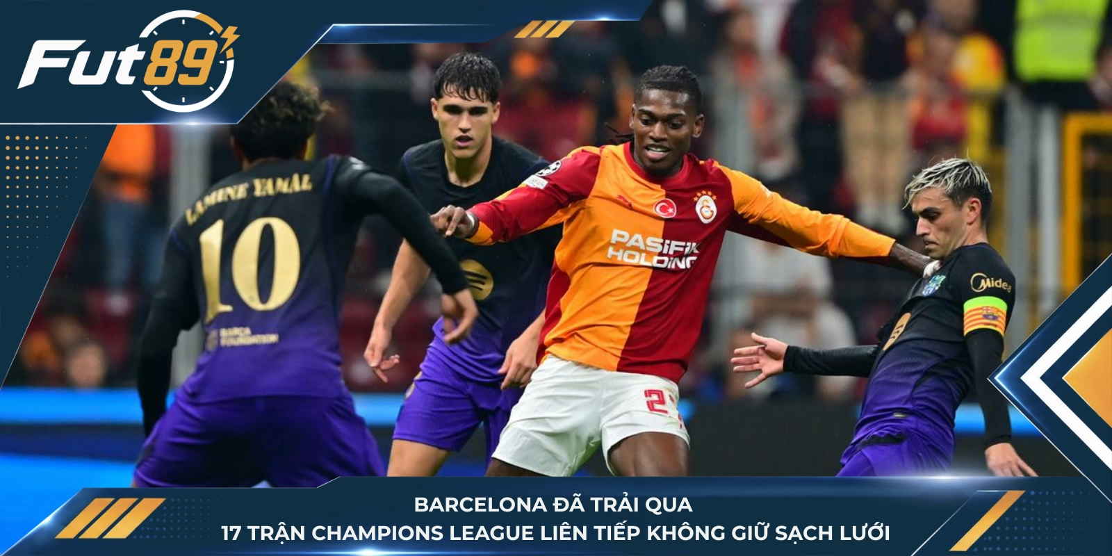 Barcelona đã trải qua 17 trận Champions League liên tiếp không giữ sạch lưới
