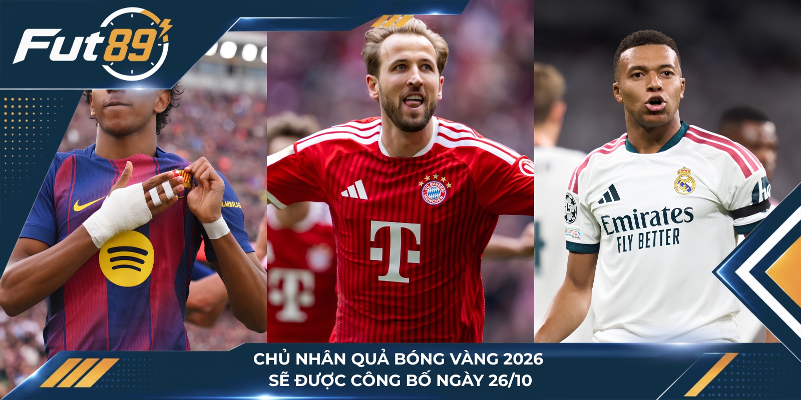 Chủ nhân Quả bóng Vàng 2026 sẽ được công bố ngày 26/10