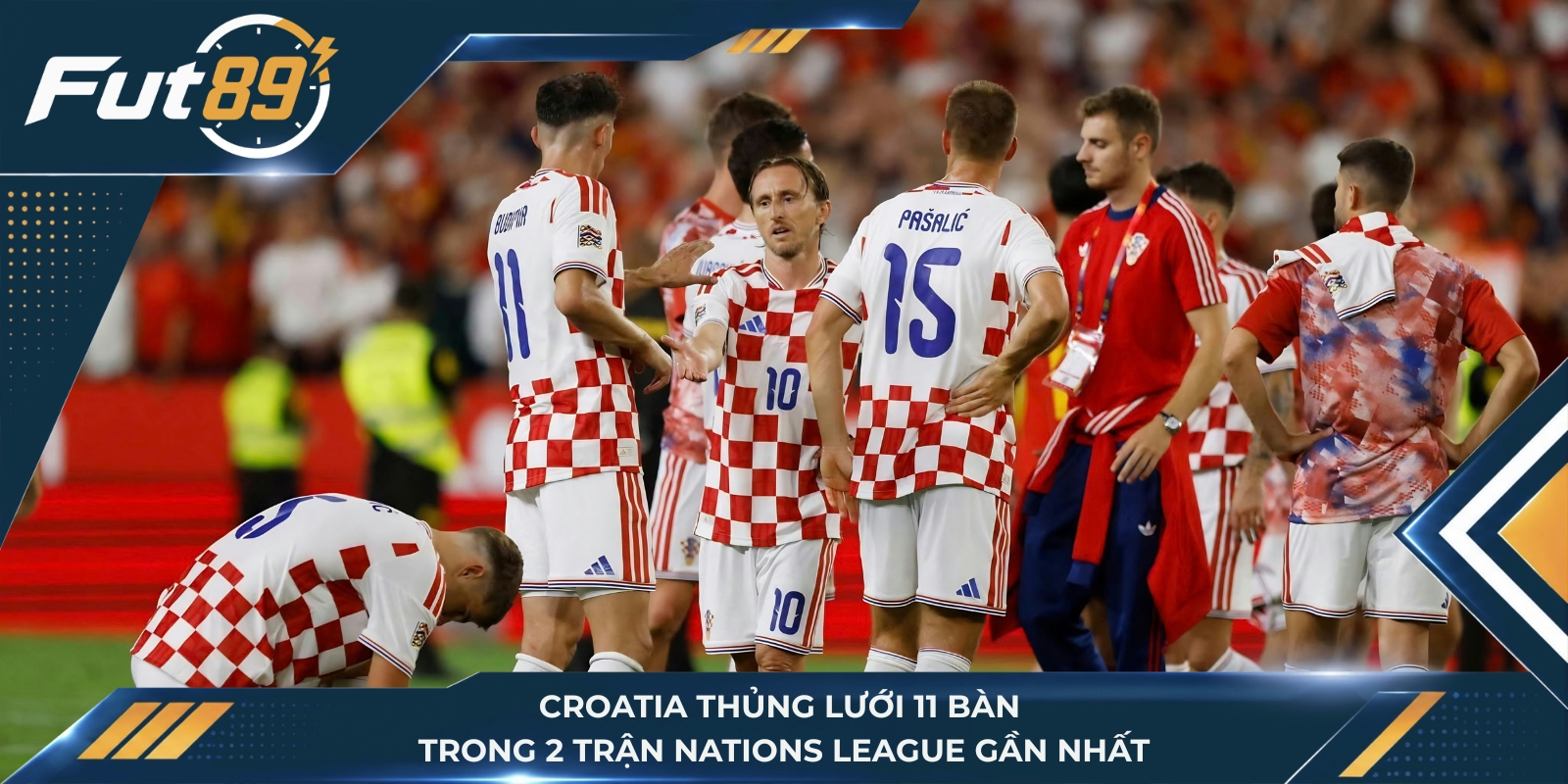 Croatia thủng lưới 11 bàn trong 2 trận Nations League gần nhất