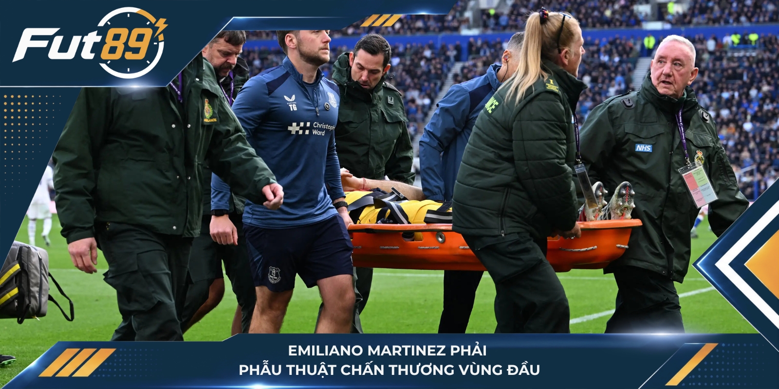 Emiliano Martinez phải phẫu thuật chấn thương vùng đầu