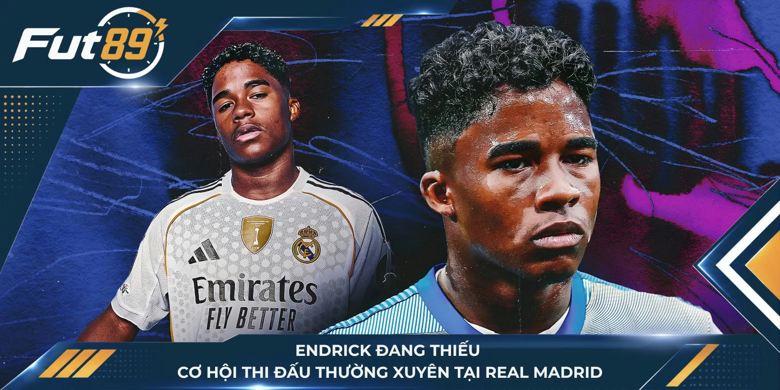 Endrick đang thiếu cơ hội thi đấu thường xuyên tại Real Madrid