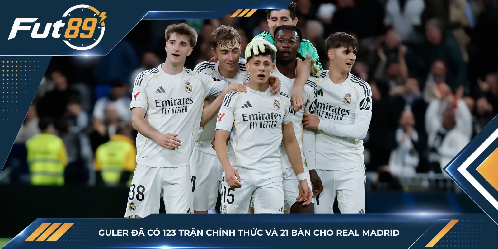 Guler đã có 123 trận chính thức và 21 bàn cho Real Madrid