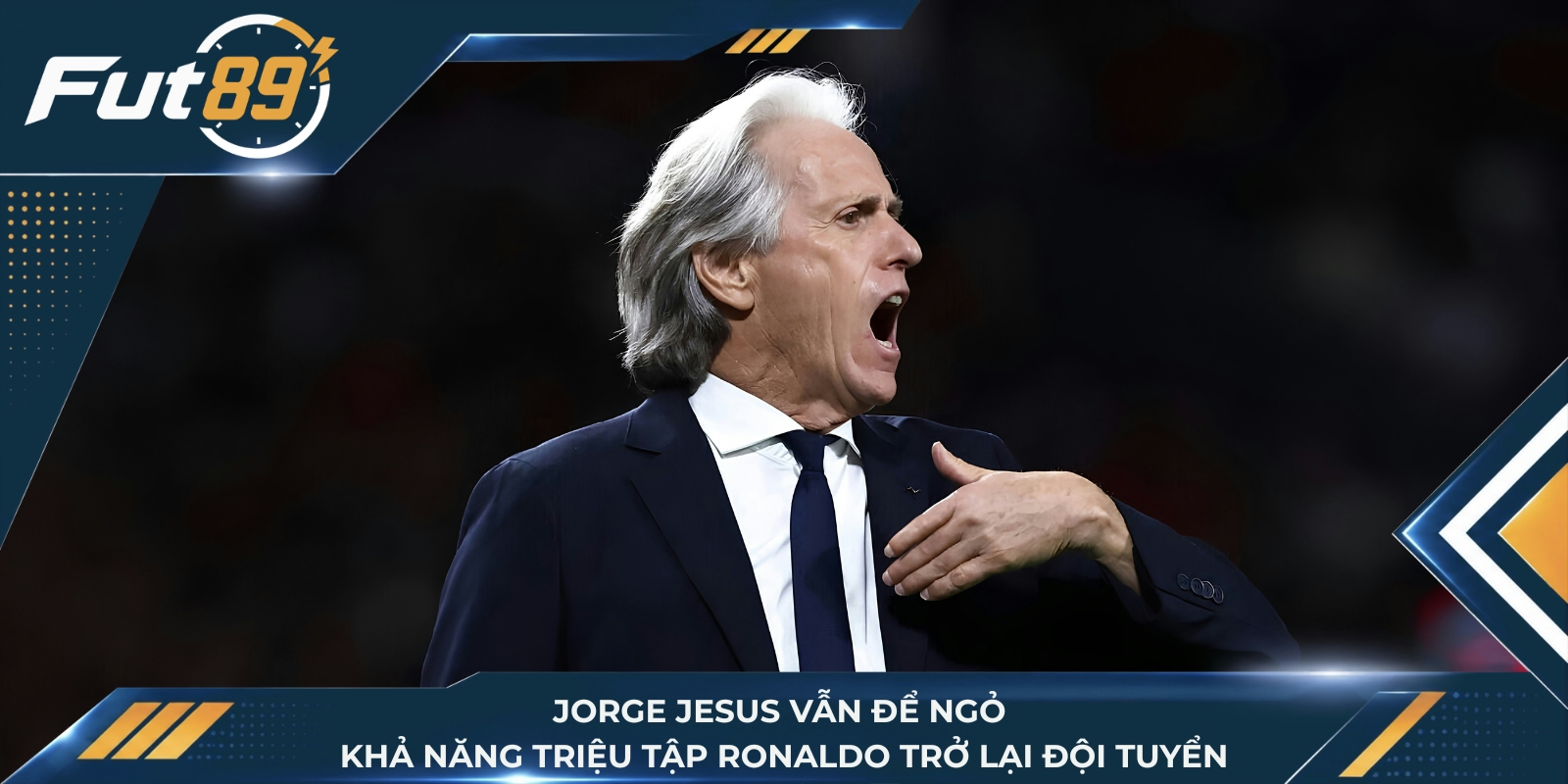 Jorge Jesus vẫn để ngỏ khả năng triệu tập Ronaldo trở lại đội tuyển