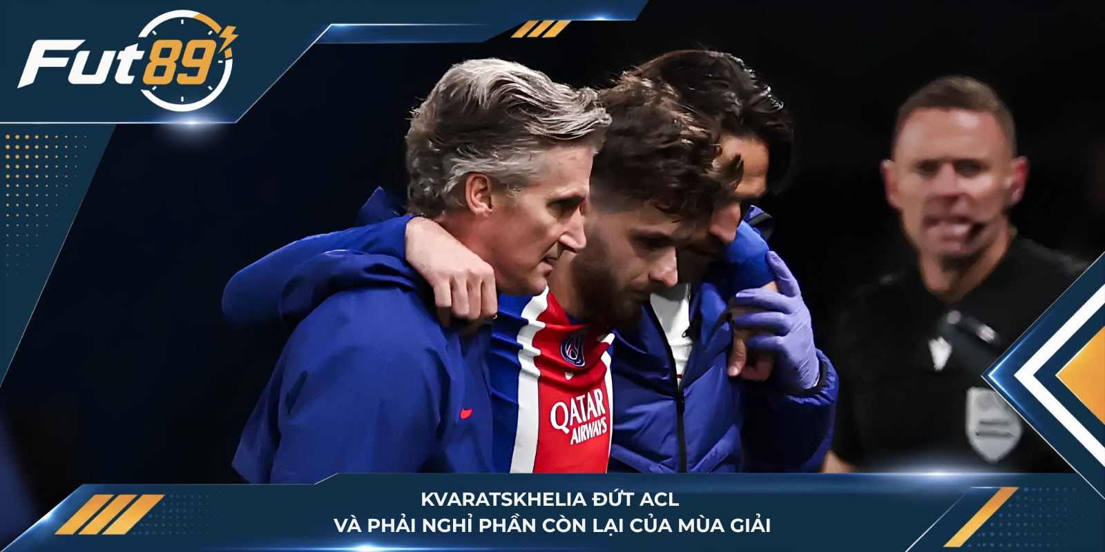 Kvaratskhelia đứt ACL và phải nghỉ phần còn lại của mùa giải