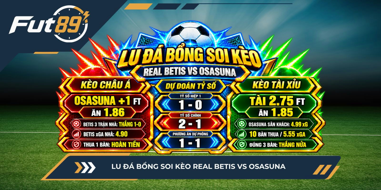 Lu Đá Bổng soi kèo Real Betis vs Osasuna
