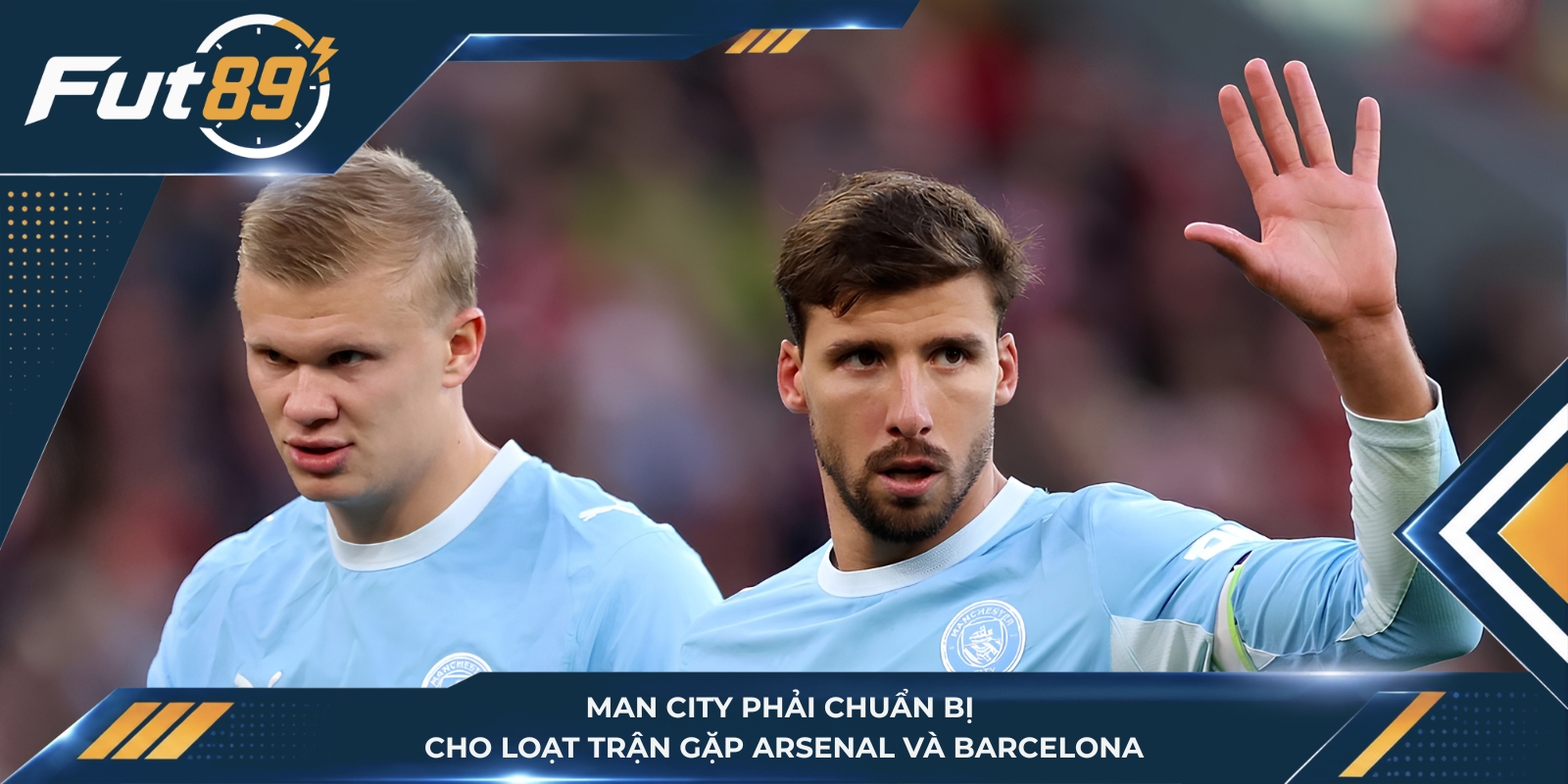 Man City phải chuẩn bị cho loạt trận gặp Arsenal và Barcelona
