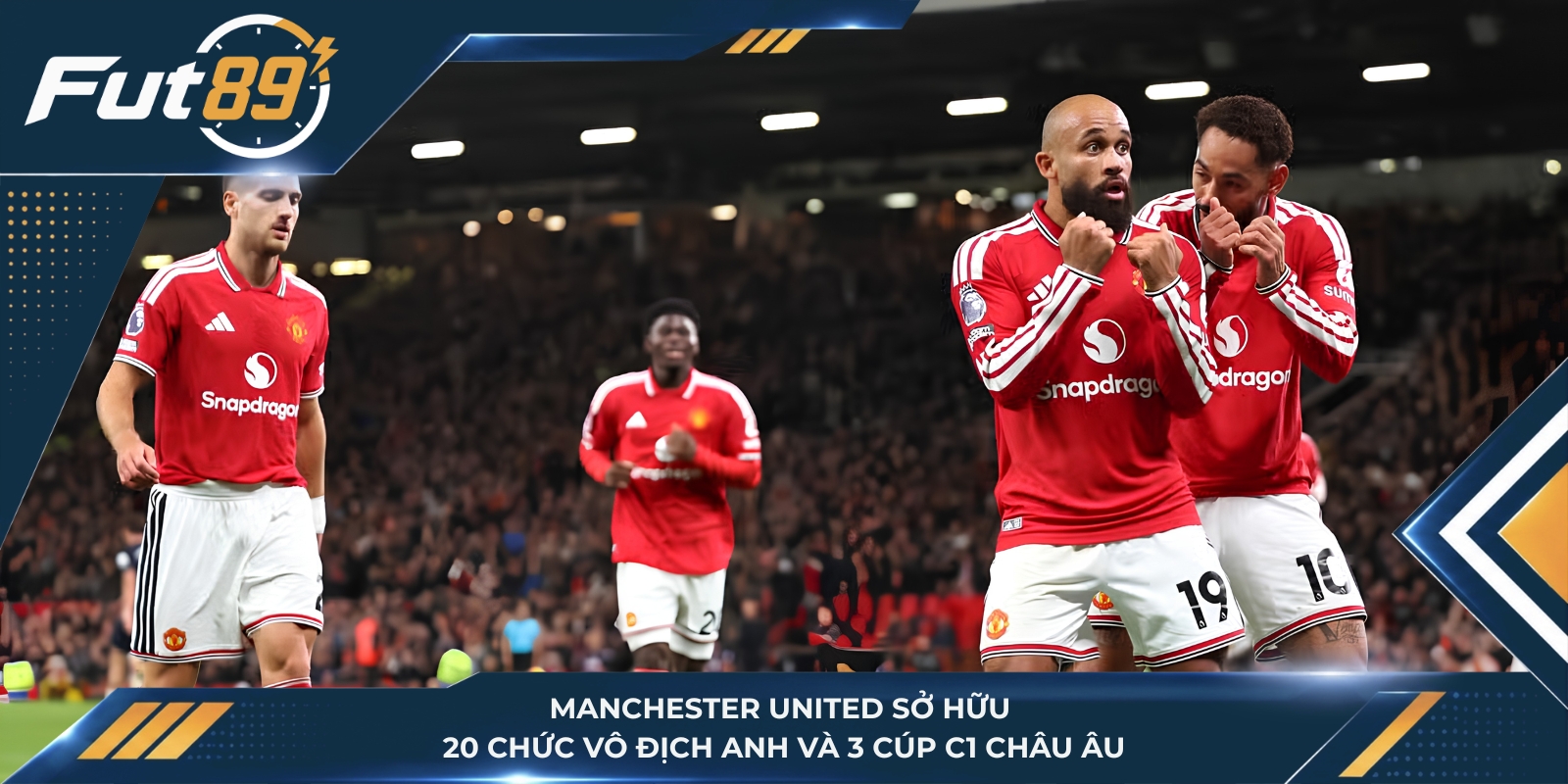 Manchester United sở hữu 20 chức vô địch Anh và 3 Cúp C1 châu Âu