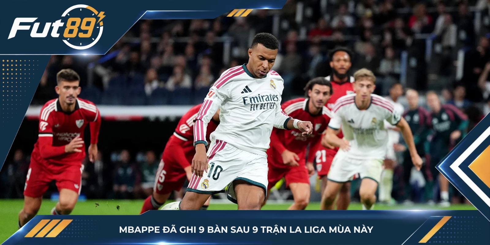 Mbappe đã ghi 9 bàn sau 9 trận La Liga mùa này