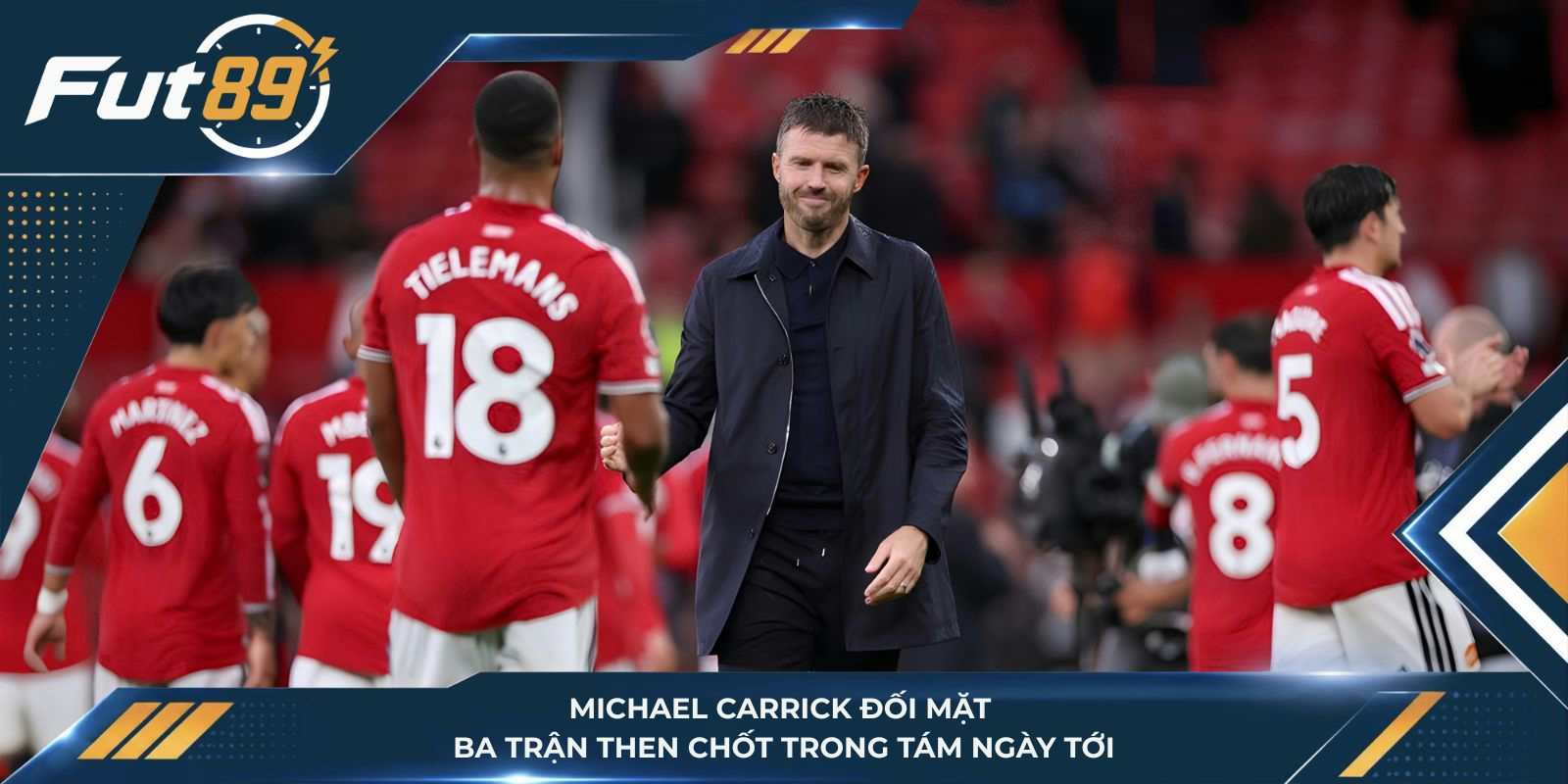 Michael Carrick đối mặt ba trận then chốt trong tám ngày tới