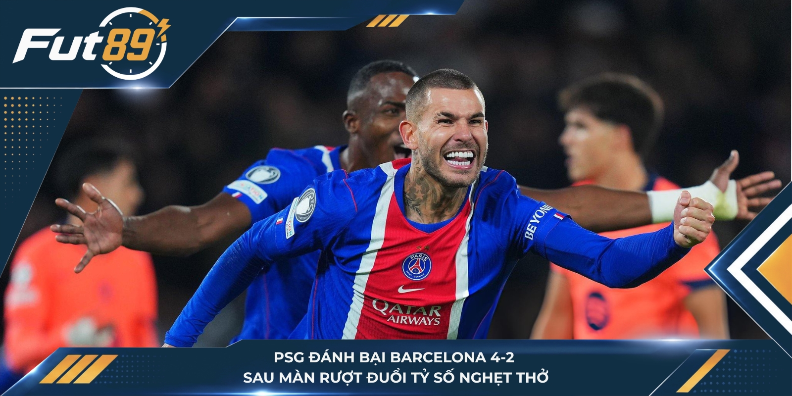 PSG đánh bại Barcelona 4-2 sau màn rượt đuổi tỷ số nghẹt thở
