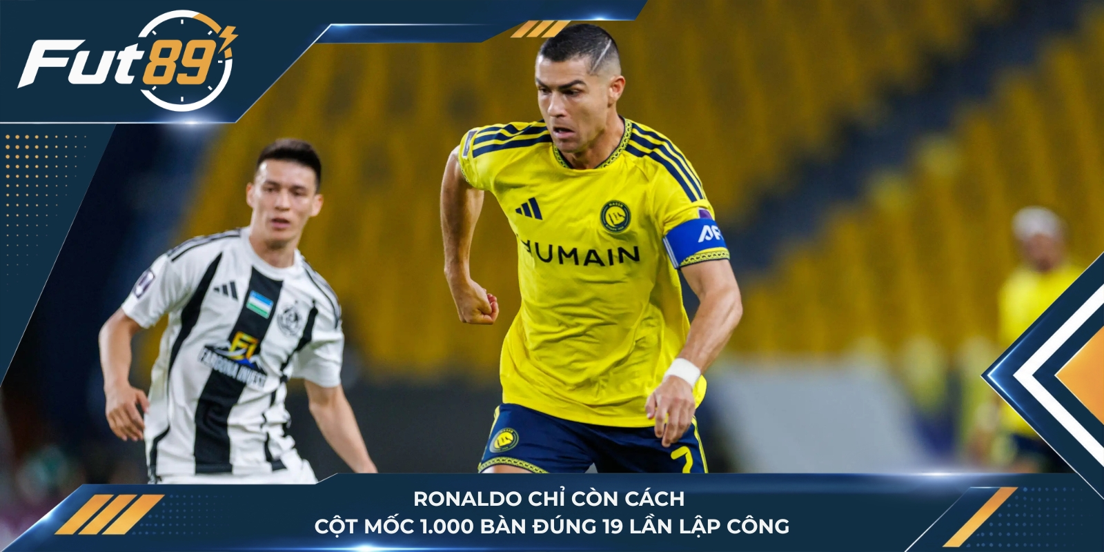 Ronaldo chỉ còn cách cột mốc 1.000 bàn đúng 19 lần lập công