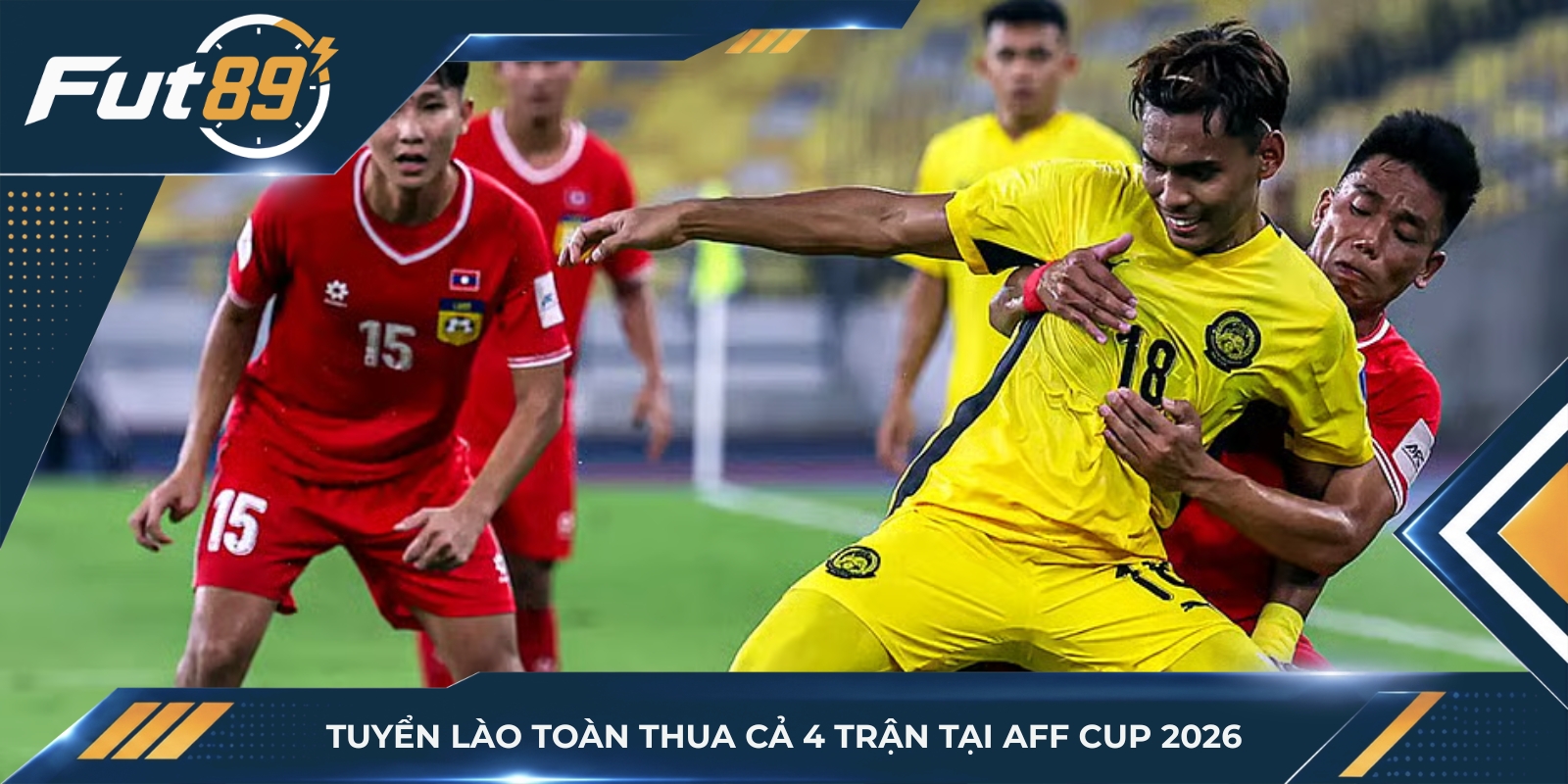 Tuyển Lào toàn thua cả 4 trận tại AFF Cup 2026